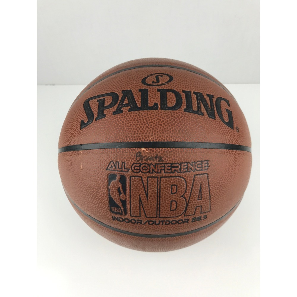 Spalding Basketball NBA All Conference Indoor/Outdoor Brown Leather Size 6 28.5" - Picture 4 of 7